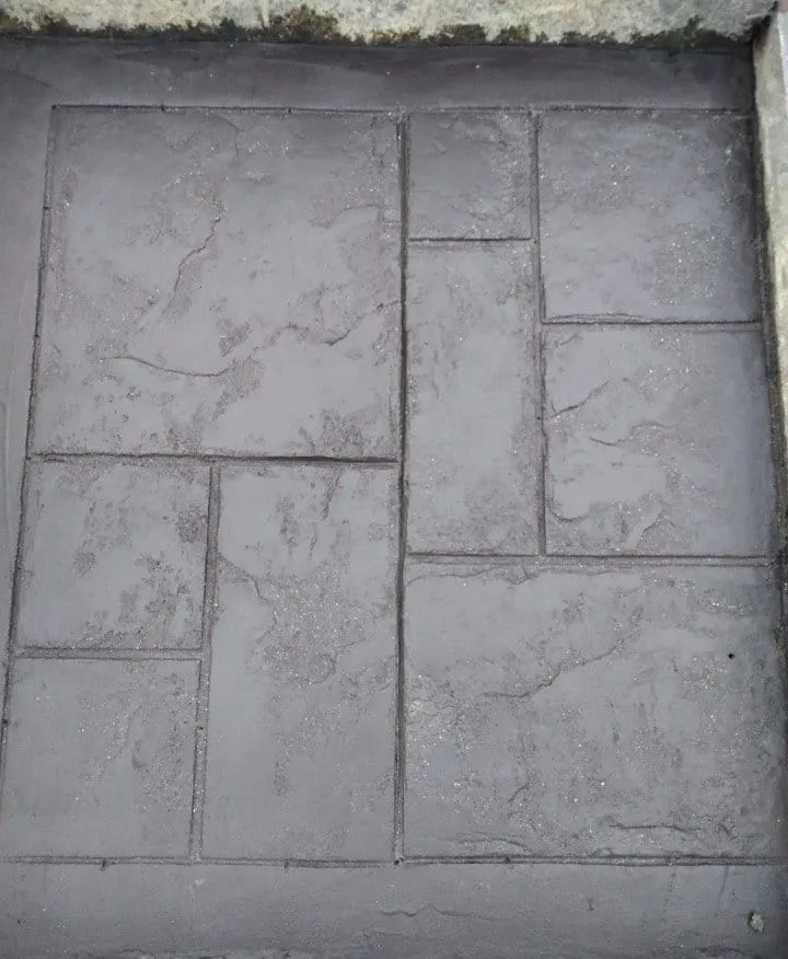 Beton amprentat — decorativ
