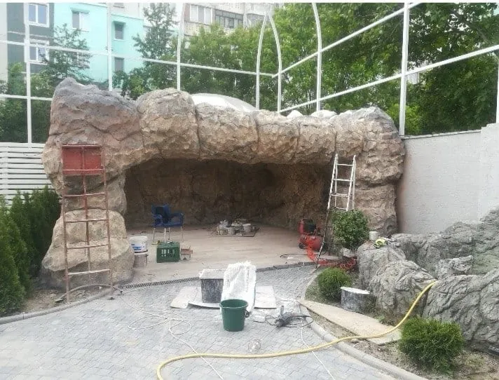 Beton amprentat — decorativ